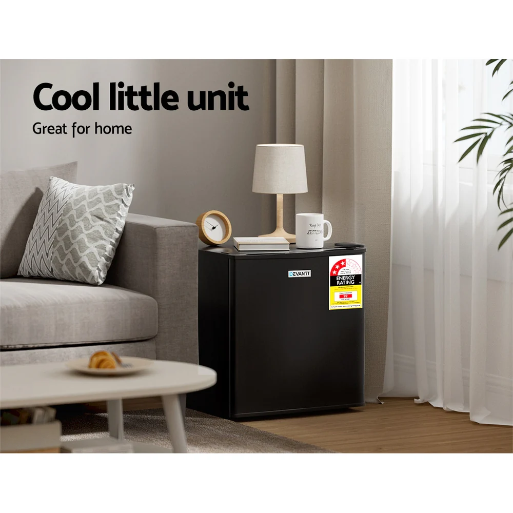 Devanti 48L Bar Fridge Black - Nurns