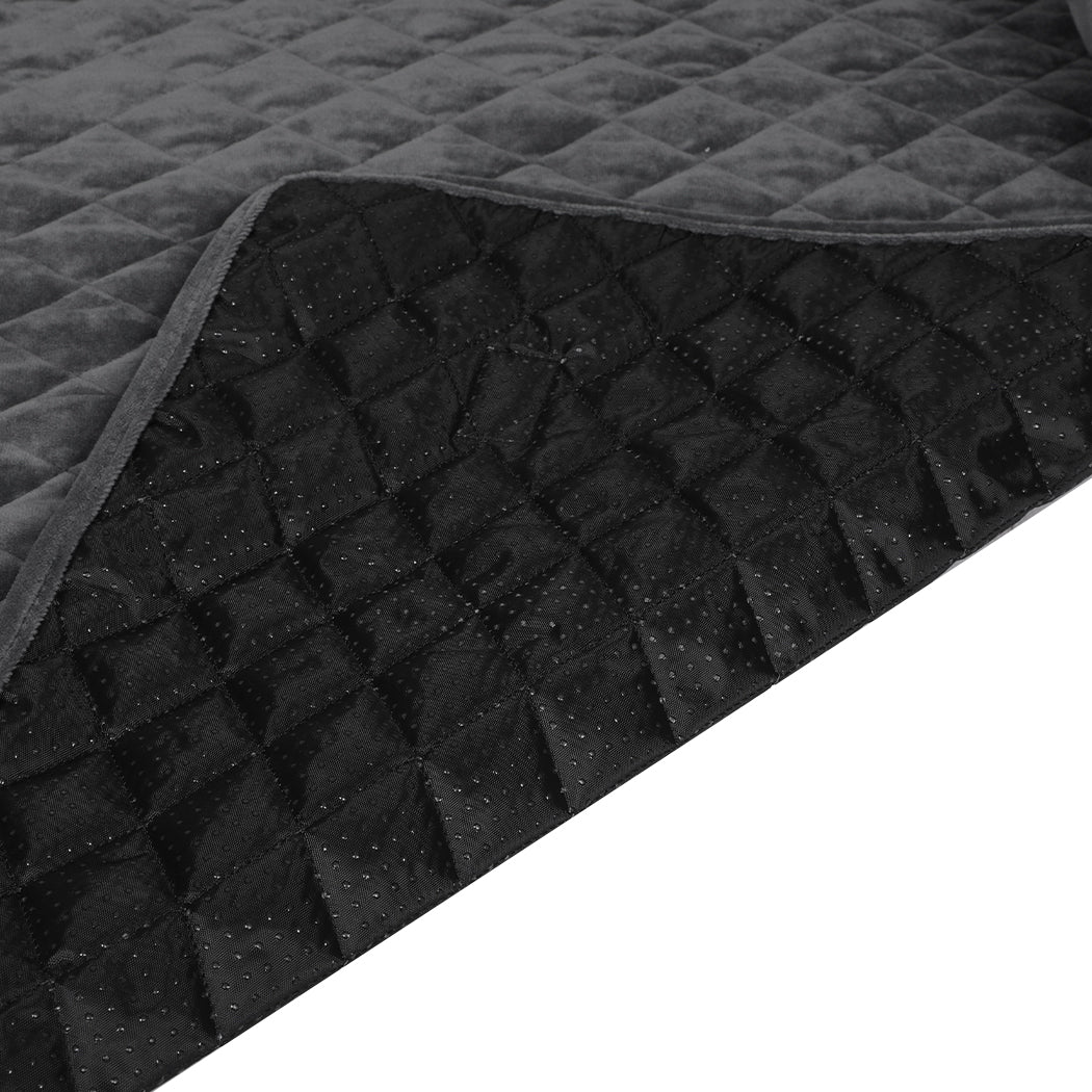 Kids Pet Protector Sofa Cover Dog Cat Waterproof Couch Cushion Slipcover - Grey XL - Nurns