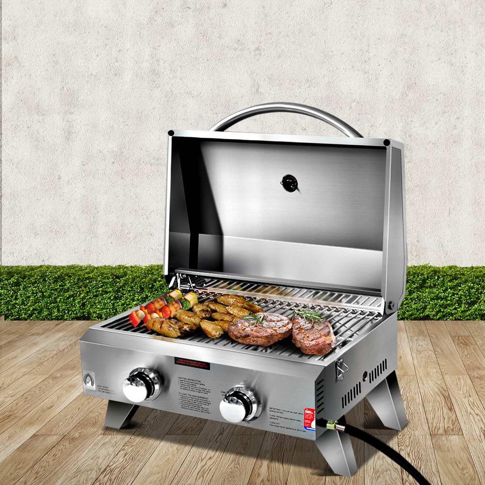 Portable 2 Burner Gas BBQ - Nurns