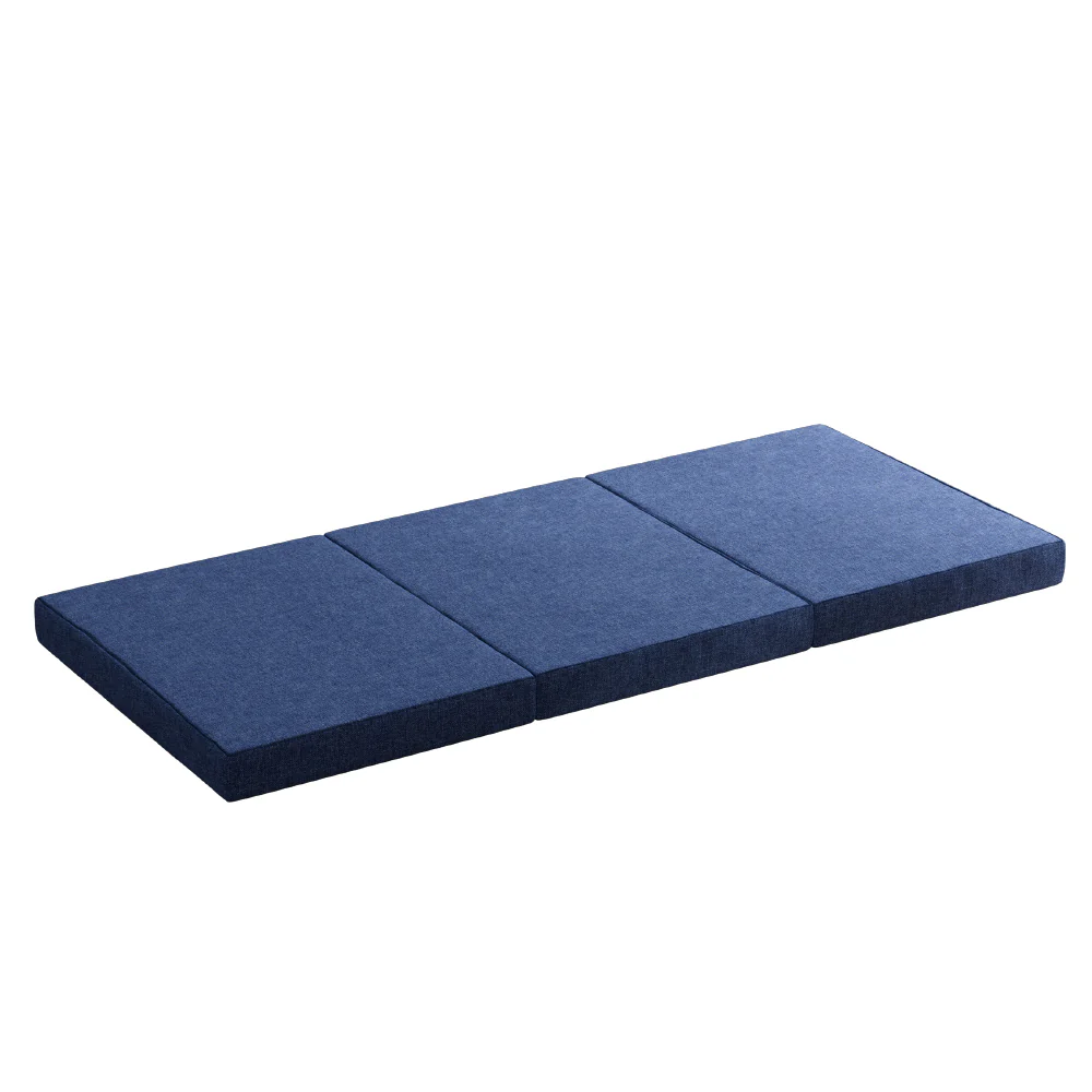 Natalie 10cm Foldable Mattress Folding Portable Bed Floor Mat Camping Single - Single - Nurns