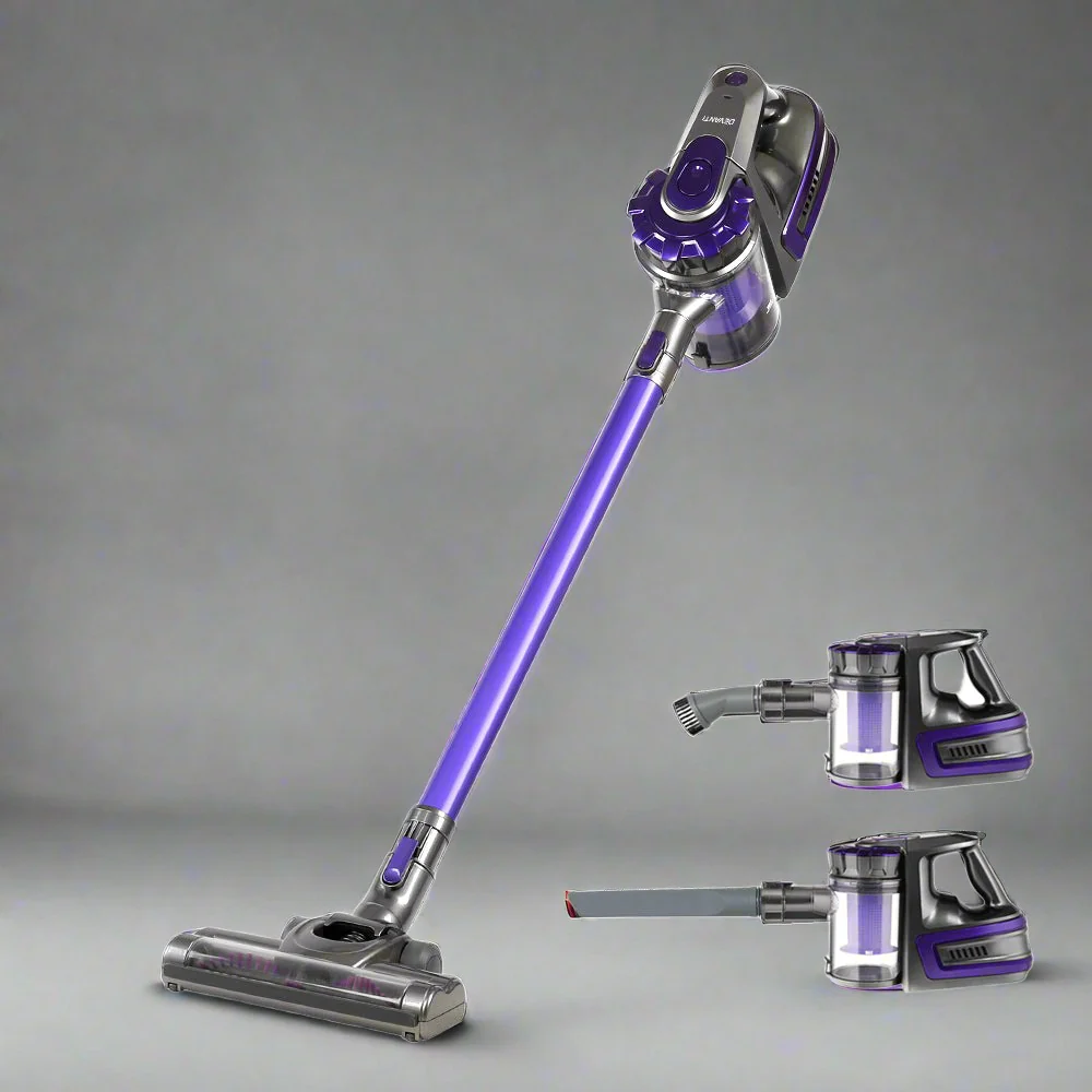 Devanti Stick Vacuum Cleaner Bagless Cordless 150W Purple - Nurns
