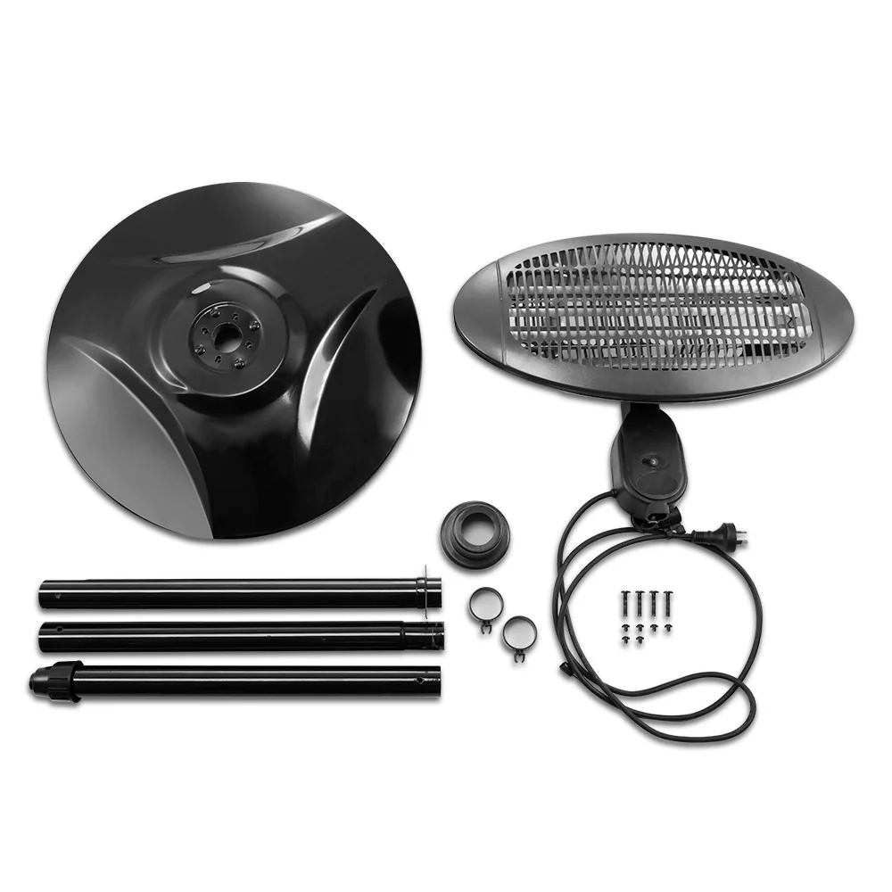 Electric Patio Heater 2000W - Black - Nurns