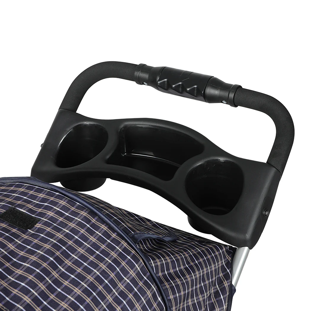 Pet Stroller 3 Wheels Dog Cat Cage Puppy Pushchair Travel Walk Carrier Pram - Nurns