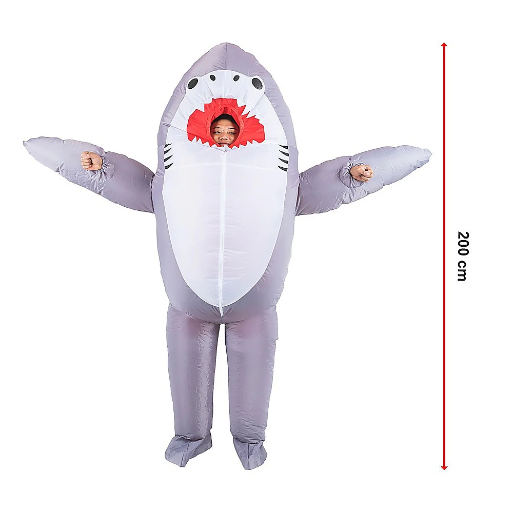 Shark Fancy Dress Fan Inflatable Costume Suit - Nurns