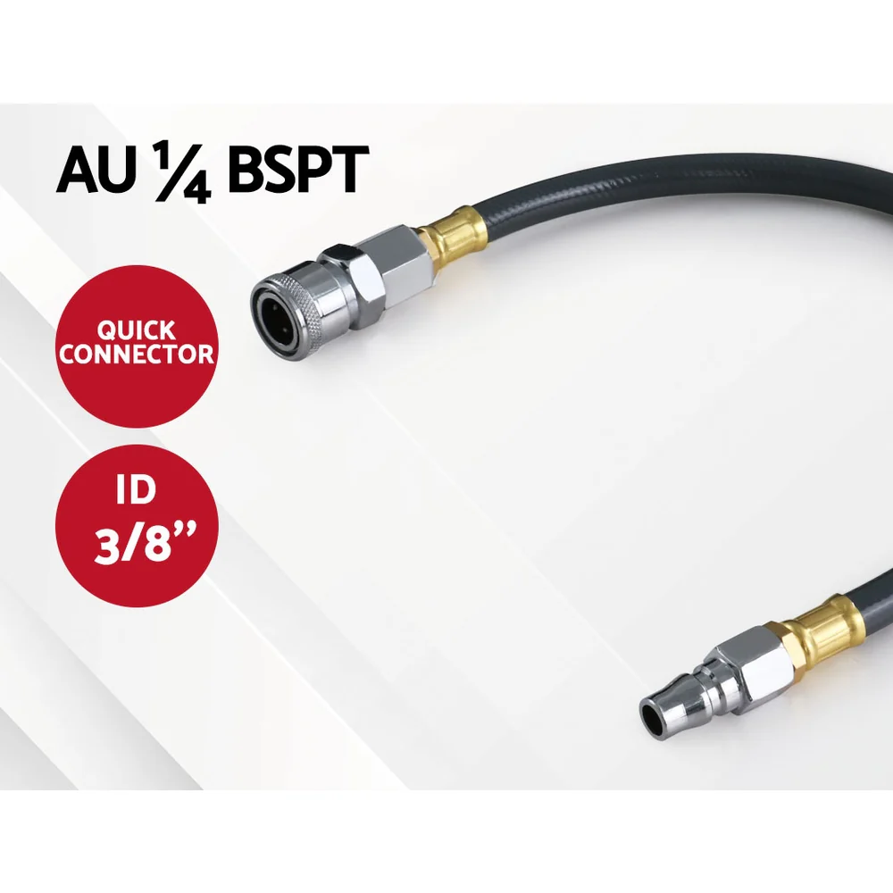 Air Hose Reel 20m Retractable Rewind Swivel Wall Mount Compressor Garage - Nurns