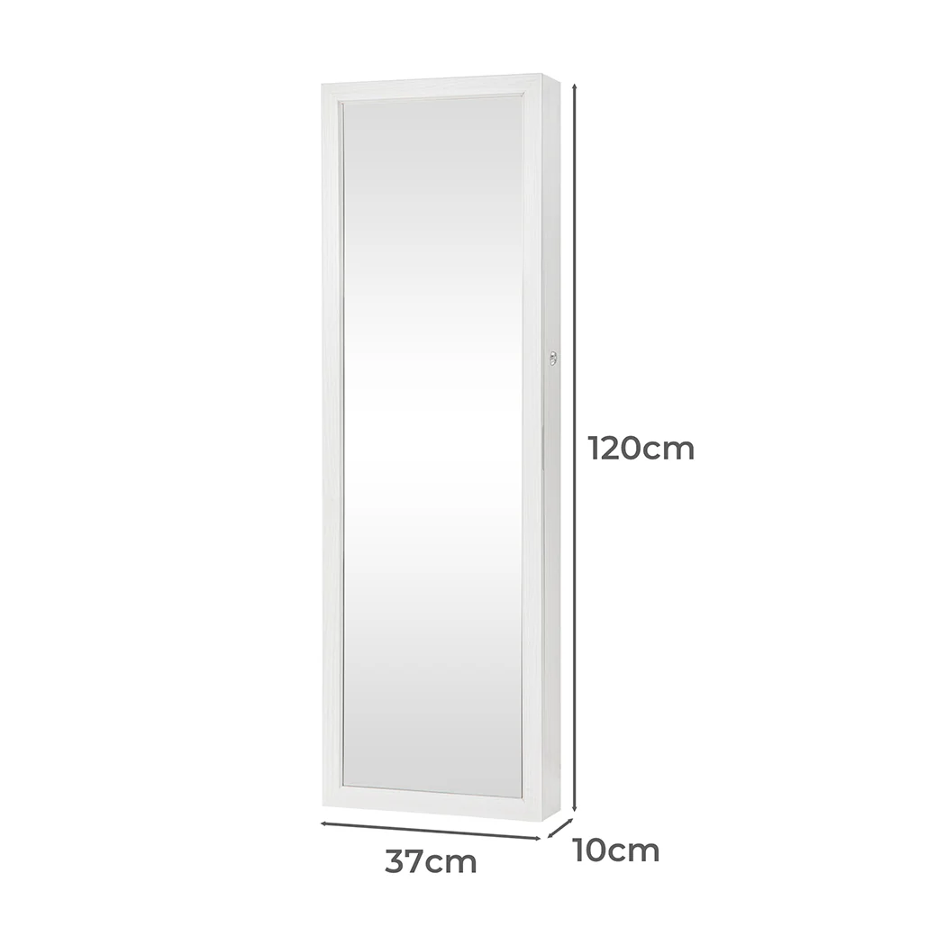 Mirror Jewellery Cabinet LED - Nurns