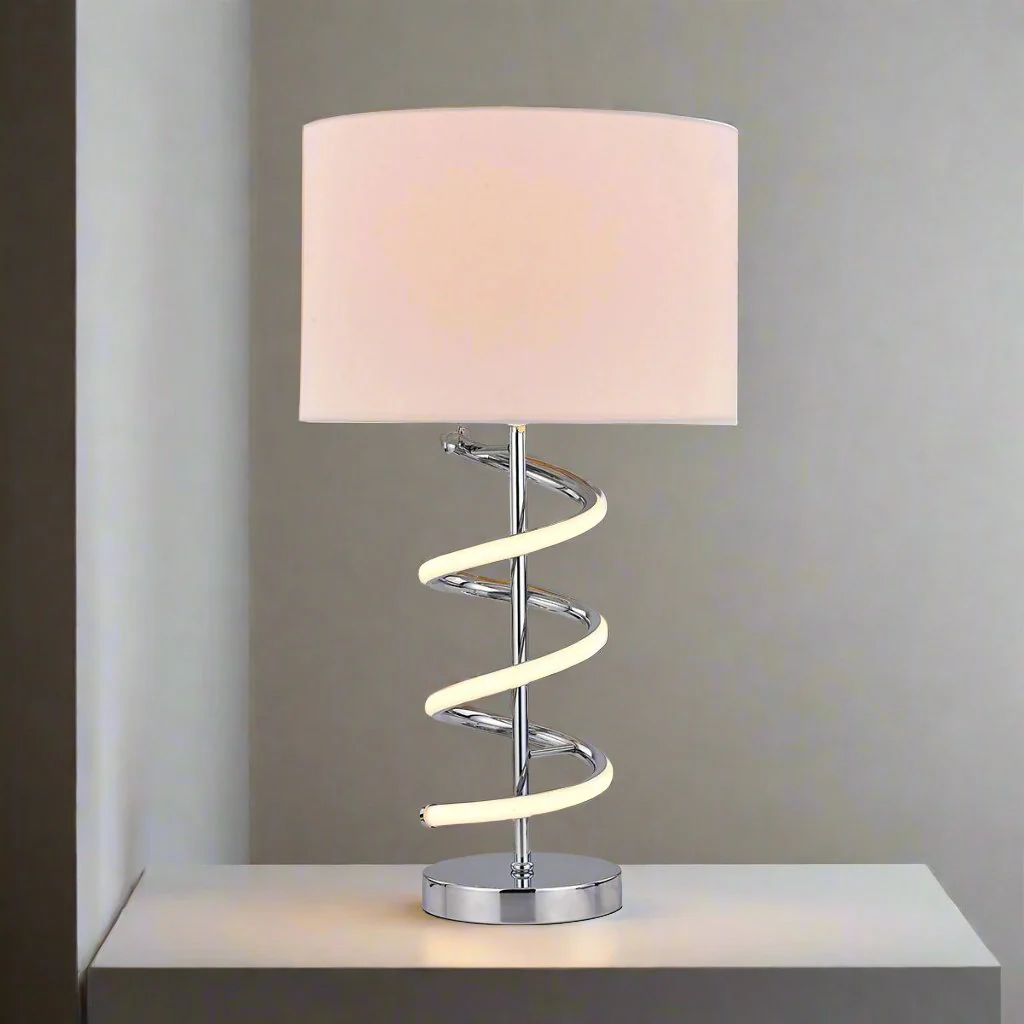 Traditional Style Warm White Table Lamp - White - Nurns