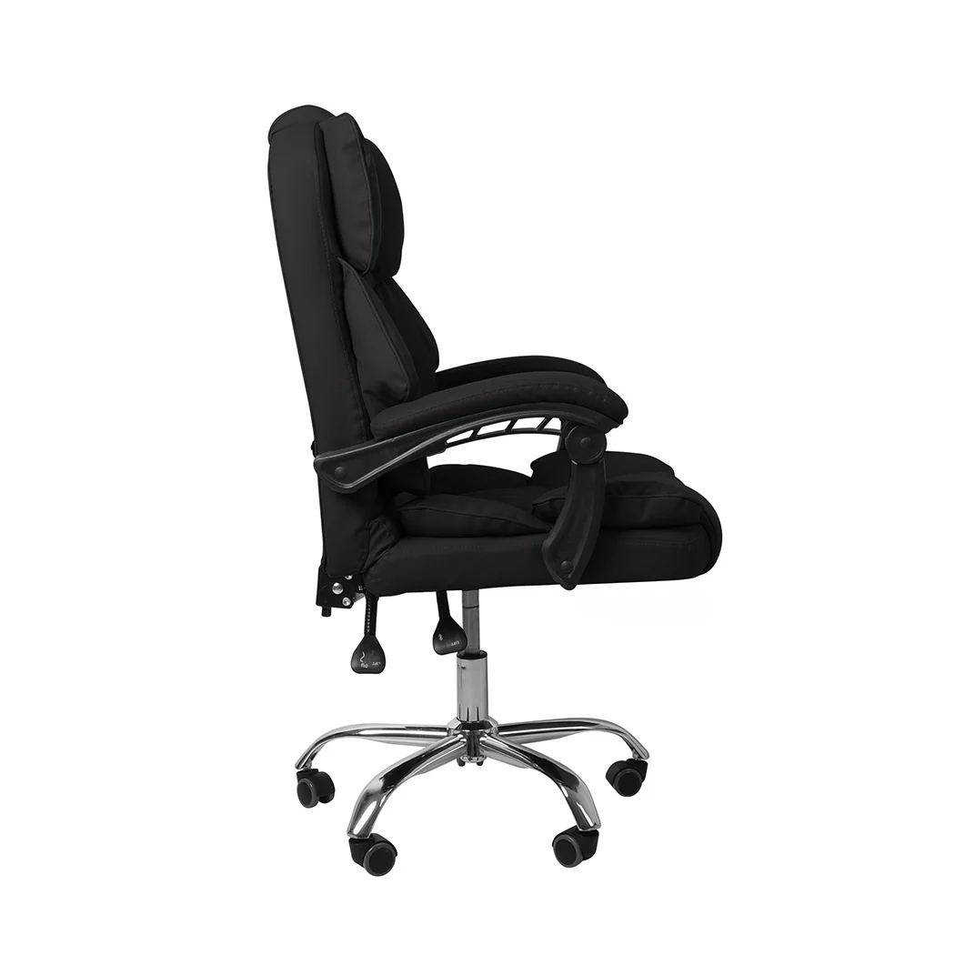 Levede Gaming Chair Office Computer Black No Footrest - Nurns