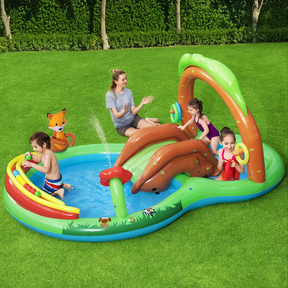 Bestway Kids Pool 295x199x130cm Inflatable Above Ground Swimming Play Pools 111L - Nurns