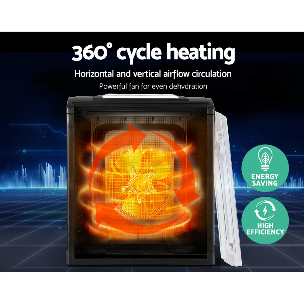 Devanti 9 Trays Food Dehydrator Stainless Steel Tray - Nurns