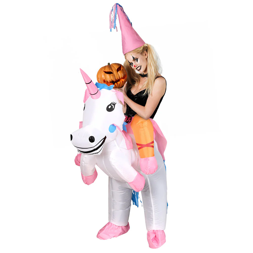Inflatable Unicorn Costume Adult Suit Blow Up Party Fancy Dress Halloween Cosplay - Nurns