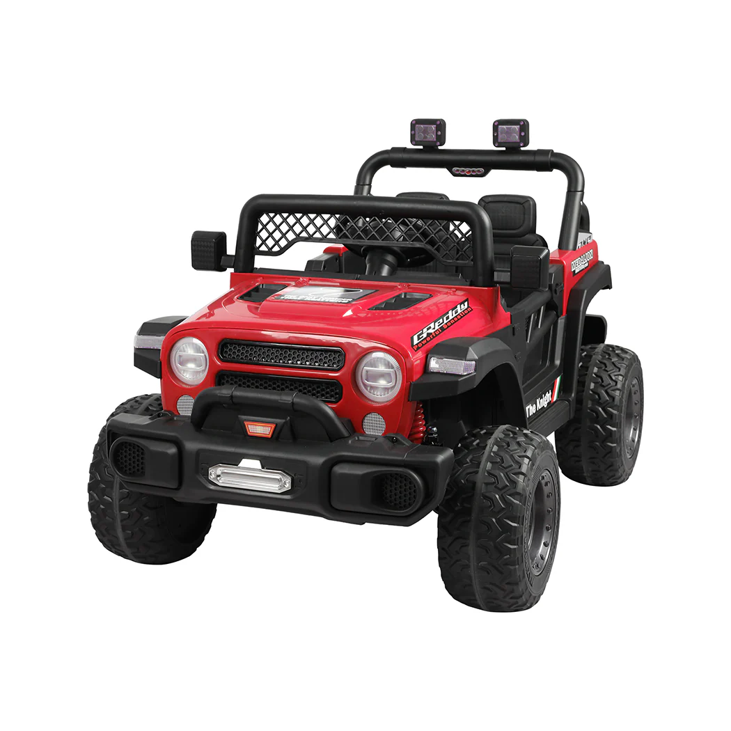 Kids Ride On Car Electric Jeep - Red - Nurns