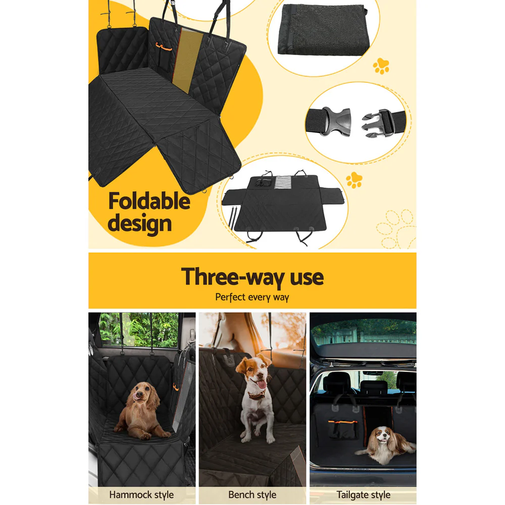 Pet Car Seat Cover Dog Hammock Protector Back Waterproof Belt Non Slip Mat - Nurns