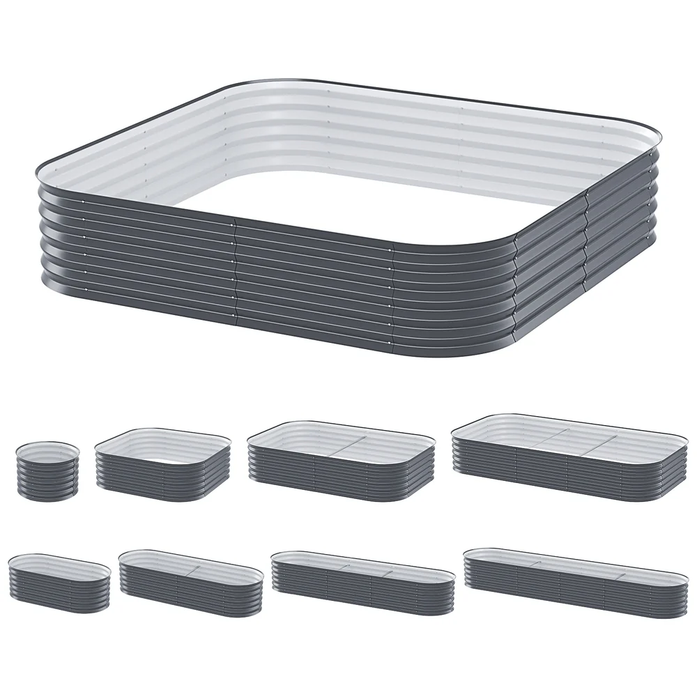 9-In-1 Modular Garden Bed Planter Box 40cm height - Nurns