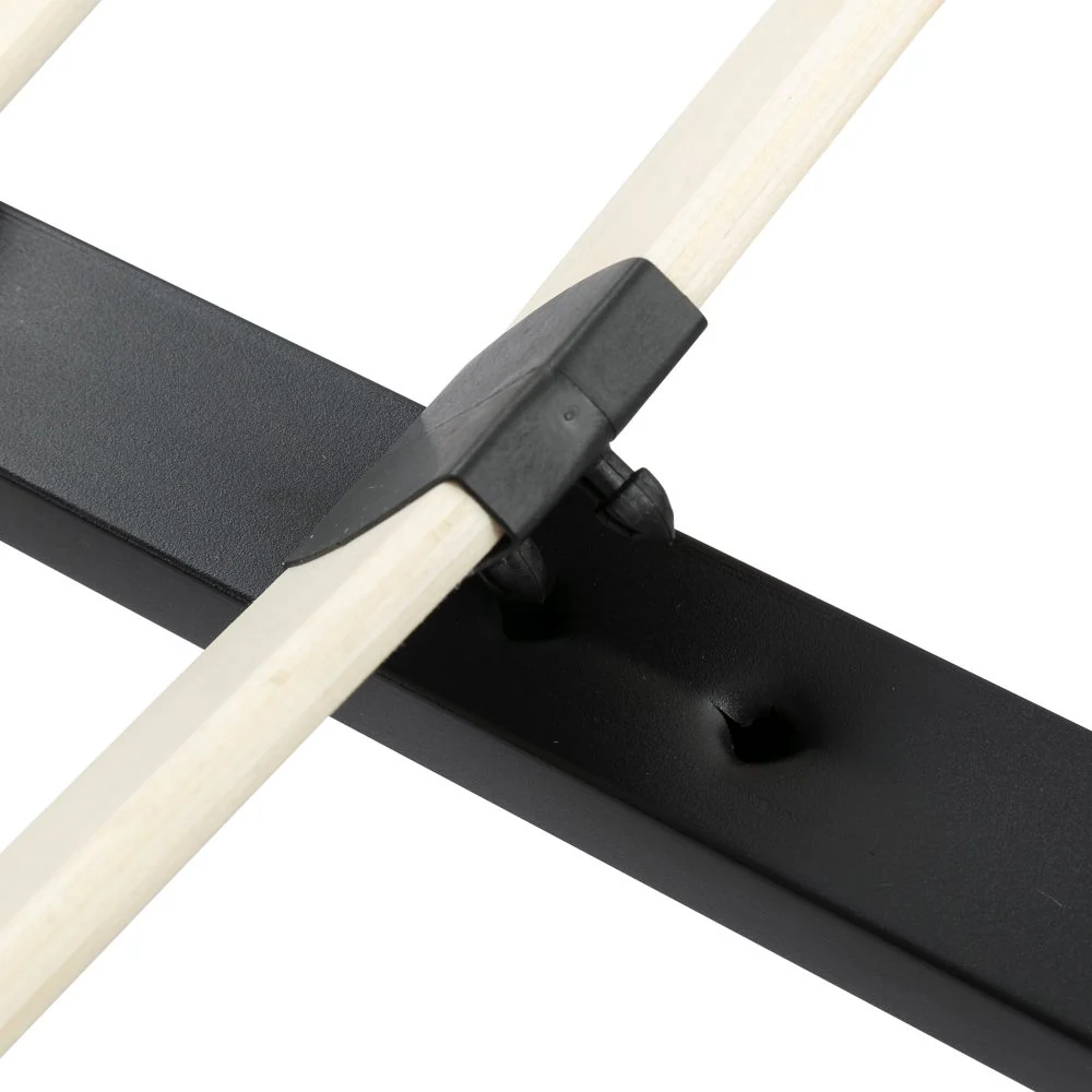 Maya Bedframe with Wooden Slats - Light Grey Single - Nurns