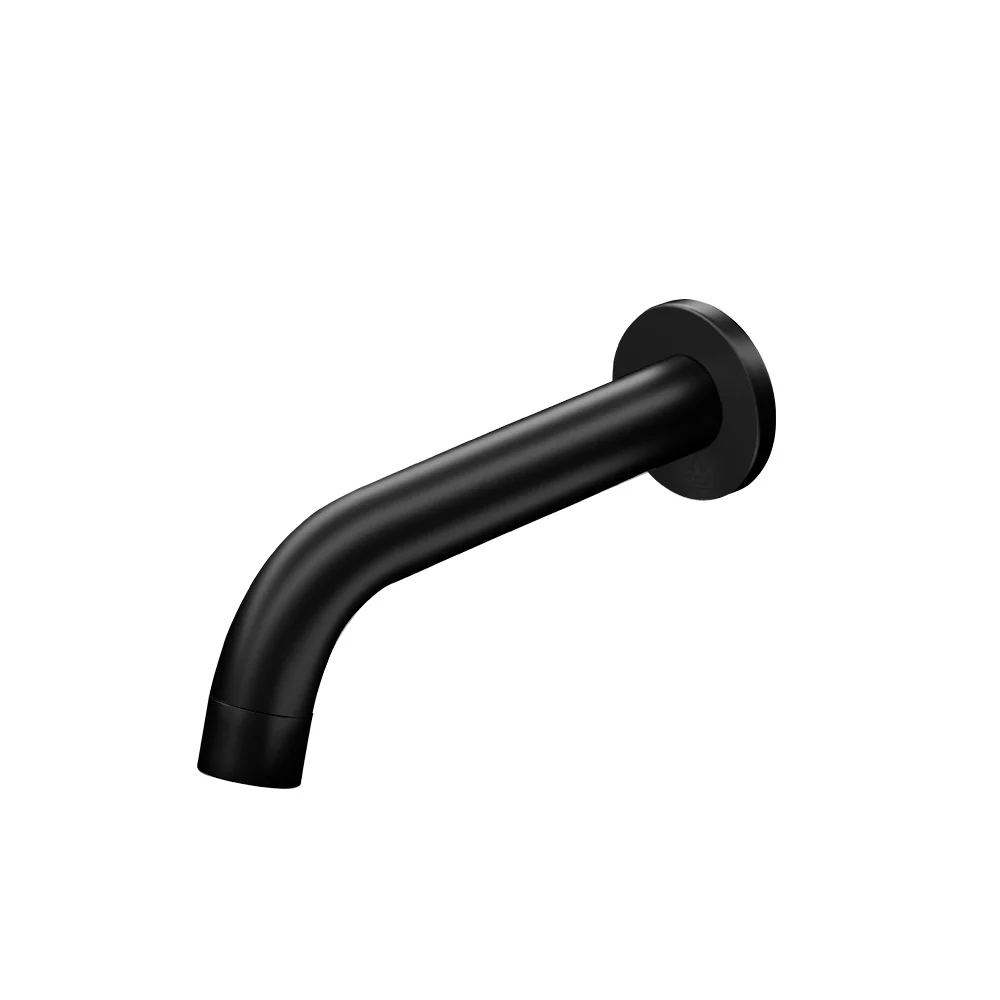Bathroom Mixer Spout Wall Bath Tap Round Shower Bathtub Black - Nurns
