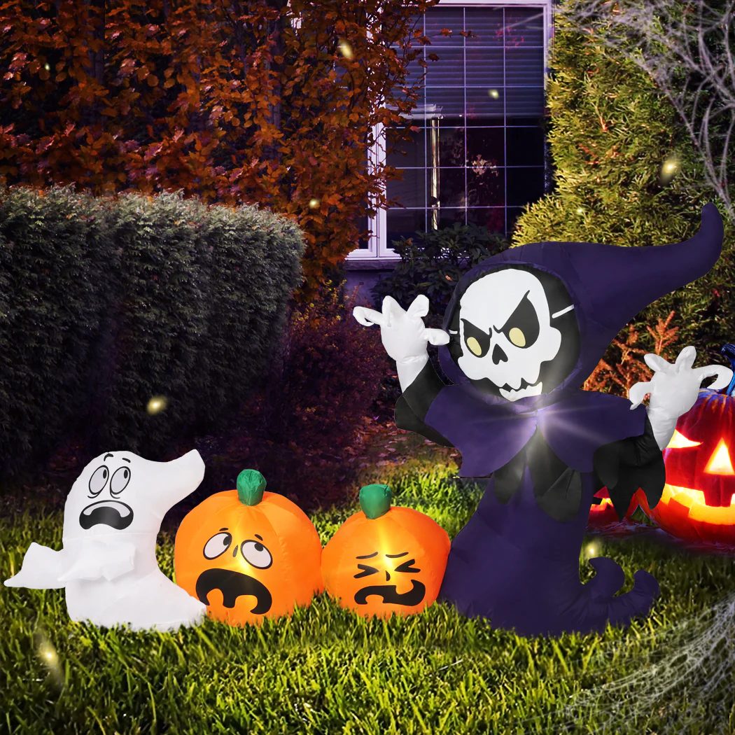 Halloween Inflatables LED Lights Blow Up Party Outdoor Yard Decorations - Nurns