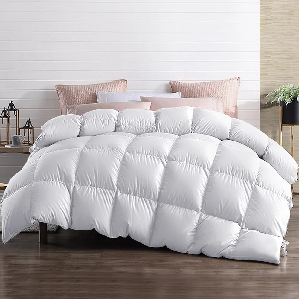 Super King Giselle Bedding 700GSM Goose Down Feather Quilt - Nurns