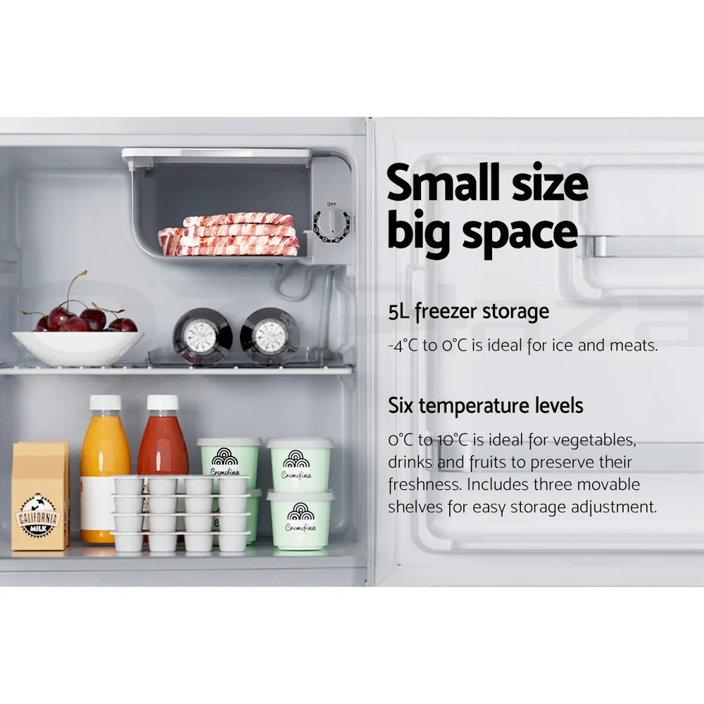 Devanti 48L Bar Fridge White - Nurns