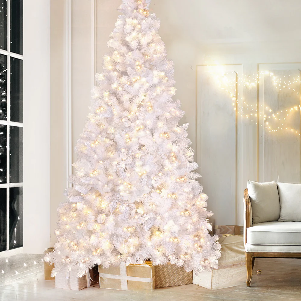 7ft 2.1m 500 LED Christmas Tree Xmas Tree Decorations - White - Nurns