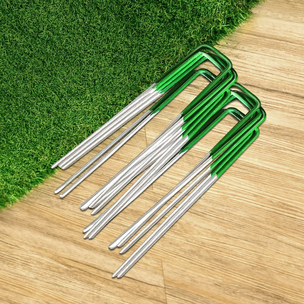 Primeturf Artificial Grass 200pcs Synthetic Pins Fake Lawn Turf Weed Mat Pegs Joining Tape - Nurns