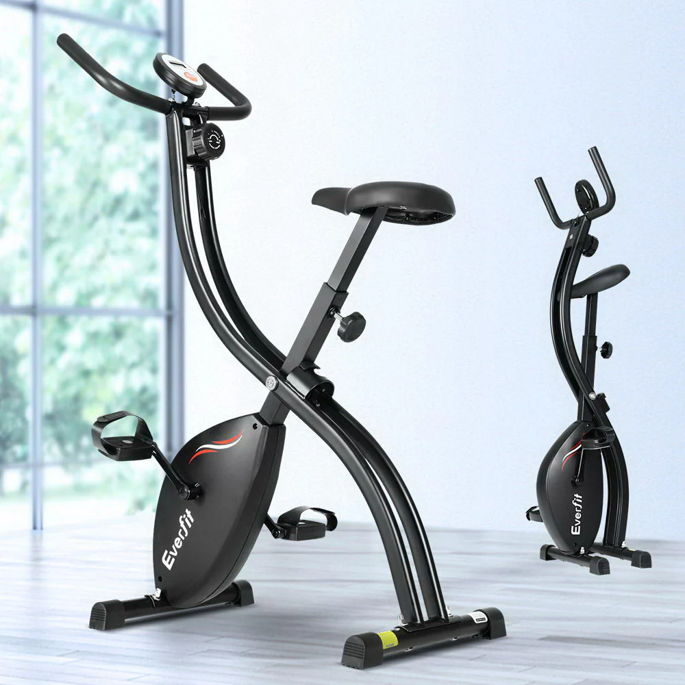 Everfit Folding Exercise Bike Magnetic X-Bike Bicycle Indoor Cycling Cardio - Nurns