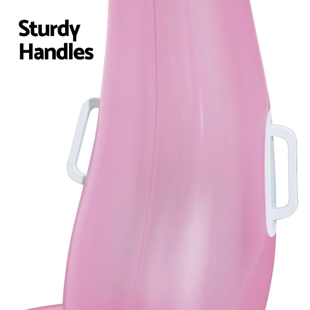 Kids Flamingo Rider Ride On Float Floating Seat Pool Lounger 1.27Mx1.27M - Nurns