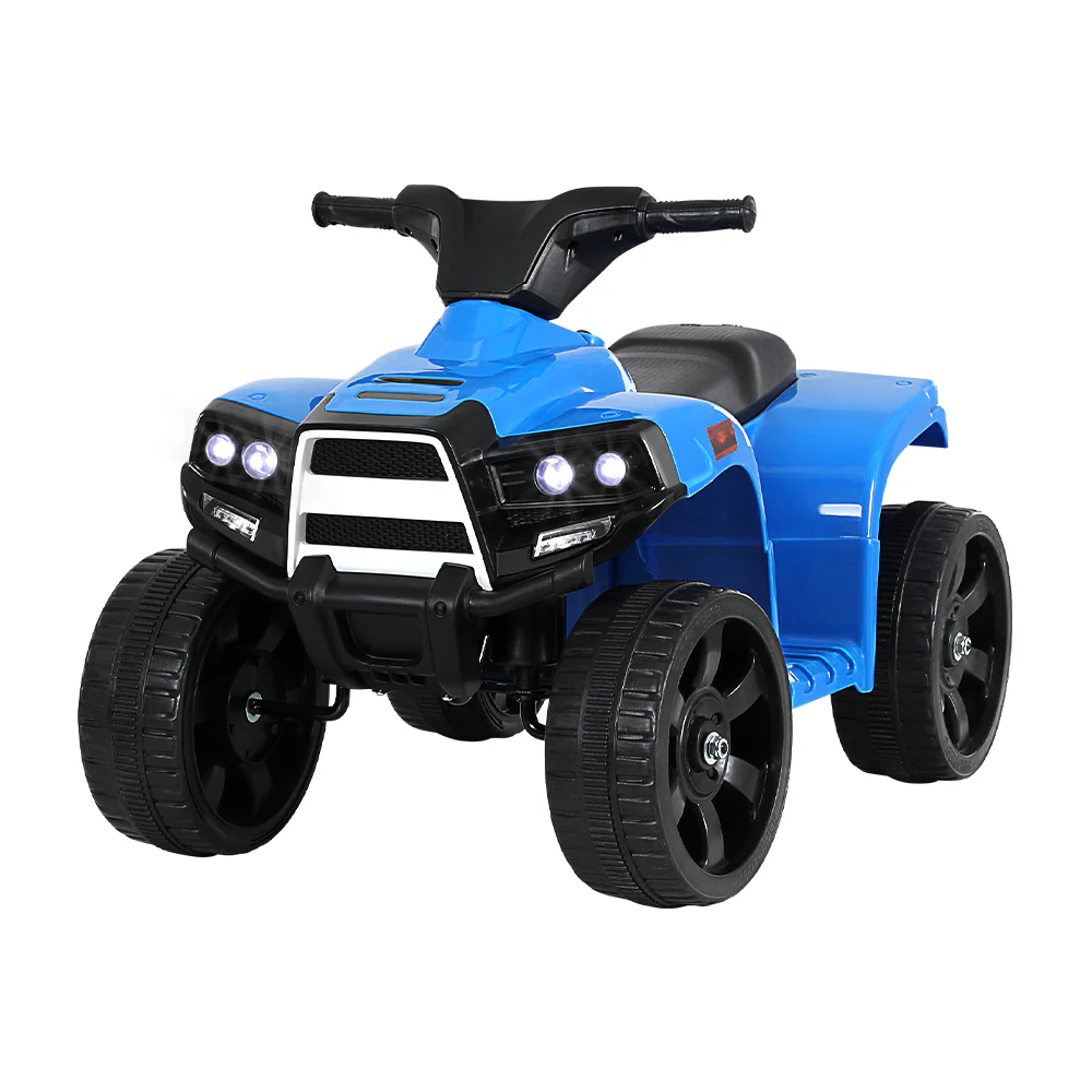 Kids Ride On ATV Quad Motorbike Car 4 Wheeler Electric Toys Battery - Blue - Nurns