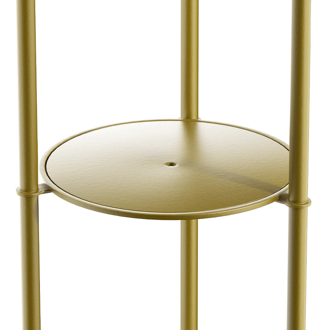 Coat Rack Clothes Stand 8 Hook Organizer - Gold - Nurns