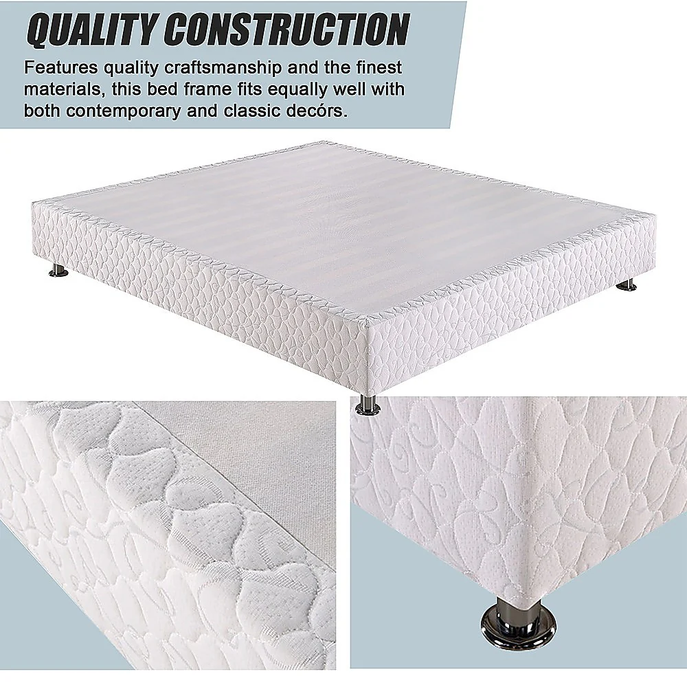 Andrea Ensemble Bed Base - White King - Nurns