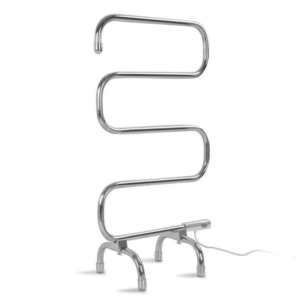 Electric Heated Towel Rail Rack 5 Bars Freestanding Clothes Dry Warmer - Nurns