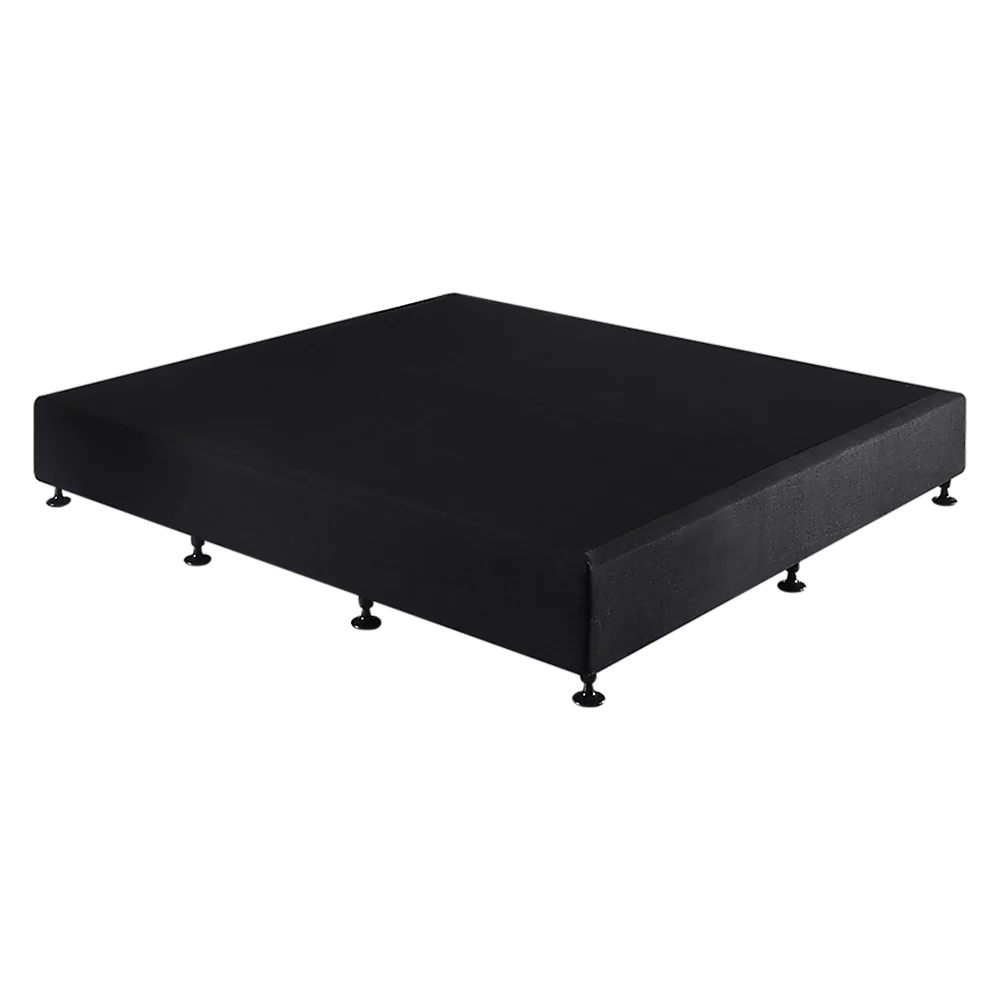 Frolic Ensemble Bed Base & Mattress Package with 34cm Mattress - Midnight Black King - Nurns