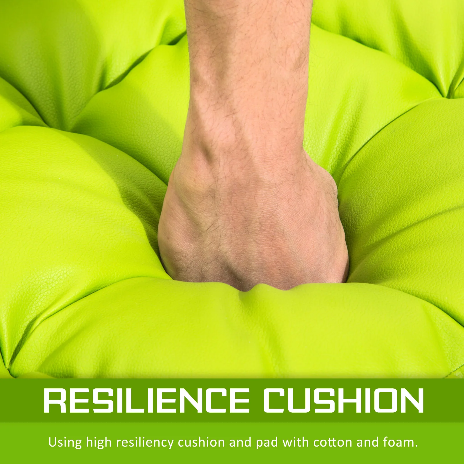 Merryn 2-Seater Lounge Couch Sofa Bed Double Seat Leather - Green - Nurns