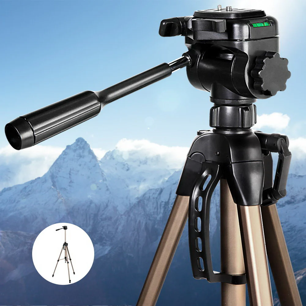 Professional Camera Tripod Monopod Stand DSLR Pan Head Mount Flexible - Nurns