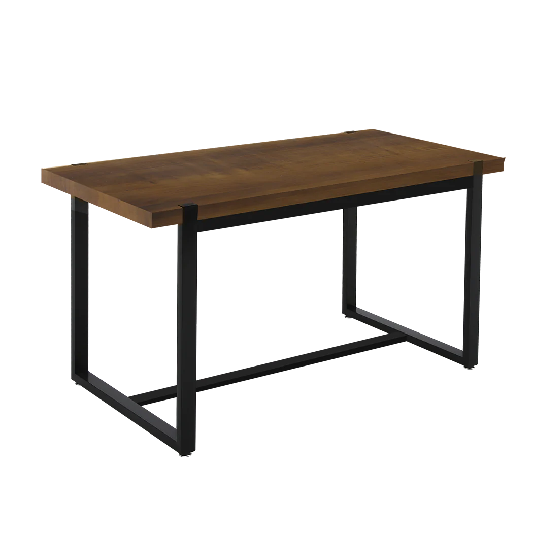 Dining Table Industrial Wooden Metal Kitchen Tables Cafe Restaurant 140Cm - Nurns
