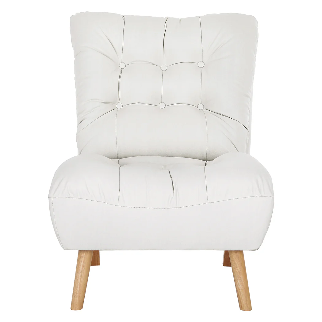 Maggie Lounge Accent Chair Recliner - Cream - Nurns