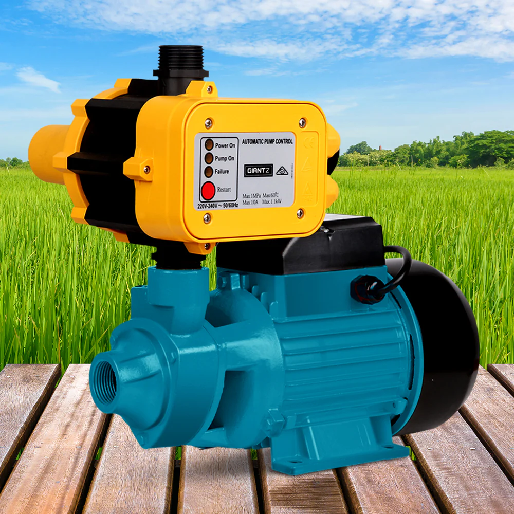 Auto Peripheral Pump Clean Water Garden Farm Rain Tank Irrigation - Yellow - Nurns