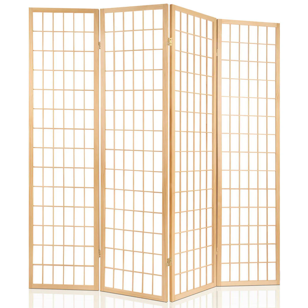 6 Panel Room Divider Screen 261x179cm - Natural - Nurns