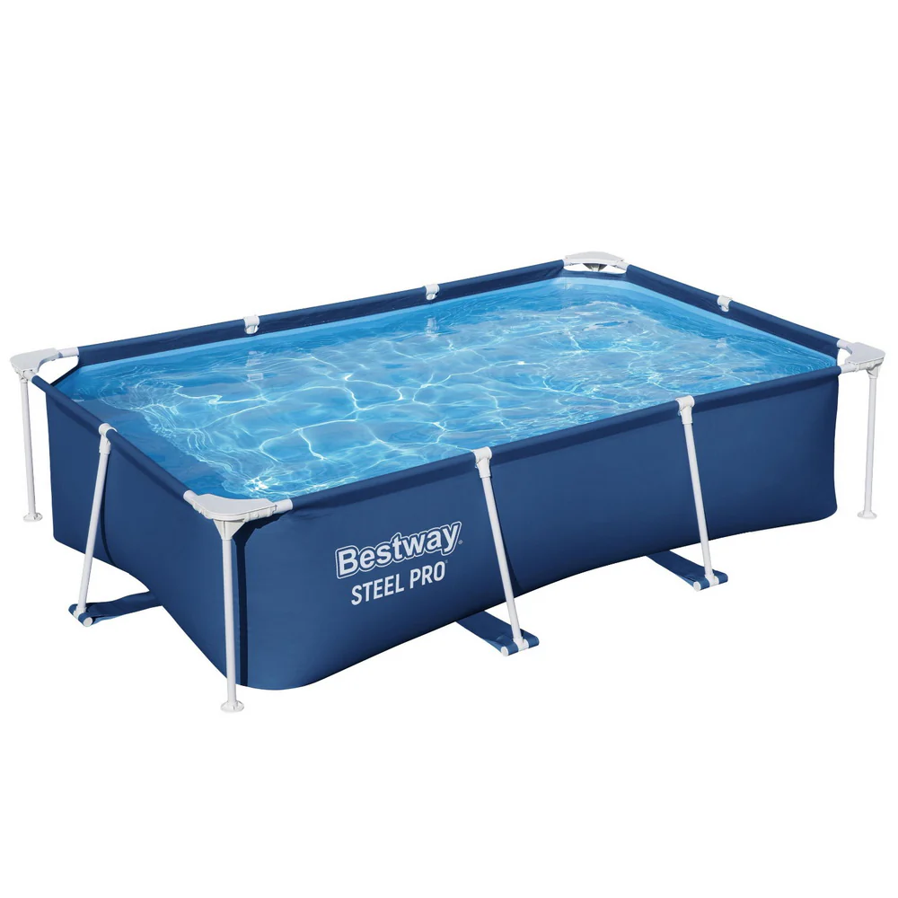 Bestway Swimming Pool 259x170x61cm Steel Frame Above Ground Pools 2300L - Nurns