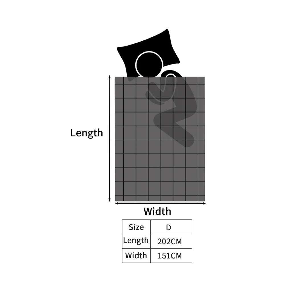 Whalen Weighted Soft Blanket Cover Double - Blue - Nurns