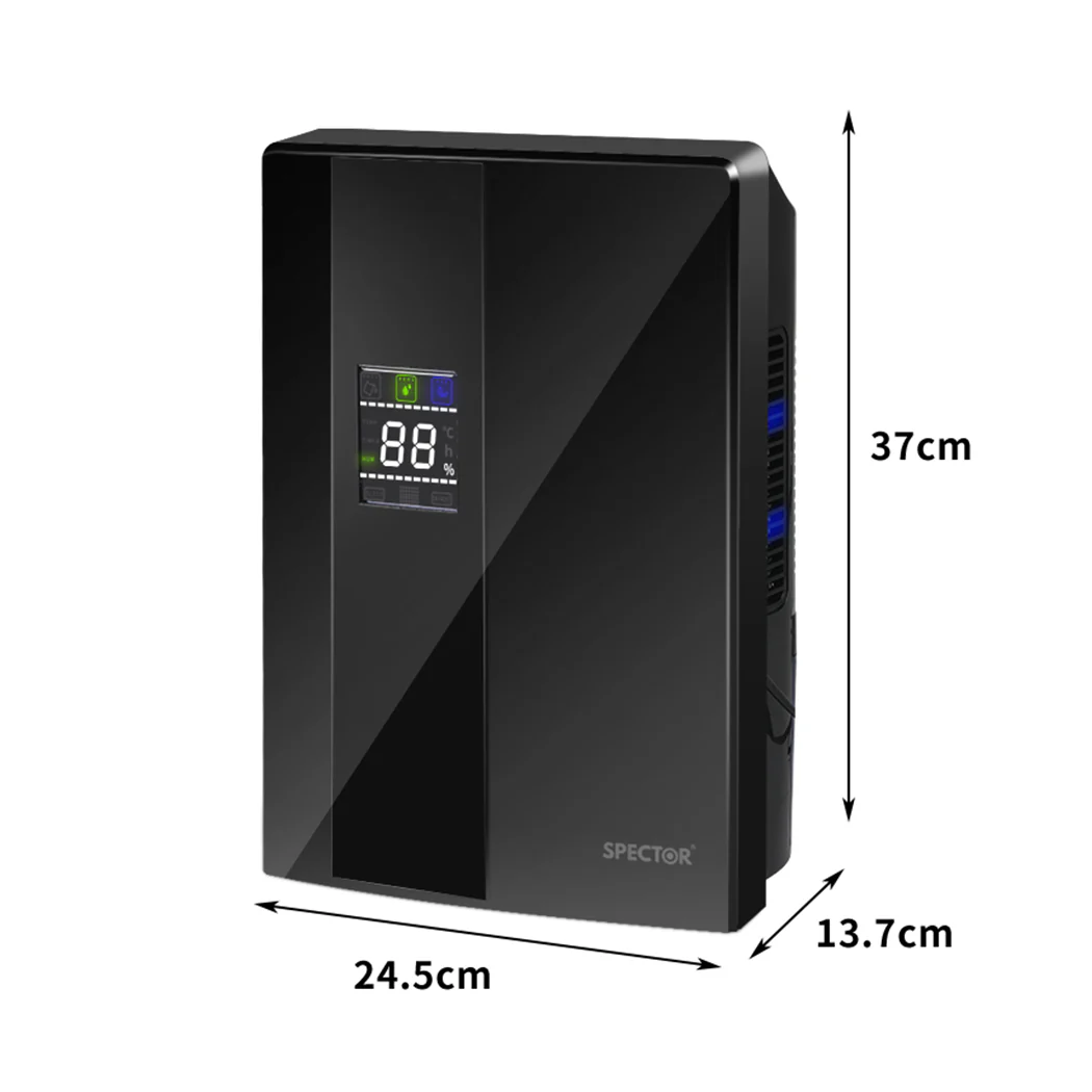 Dehumidifier Air Purifier 2200ml - Black - Nurns