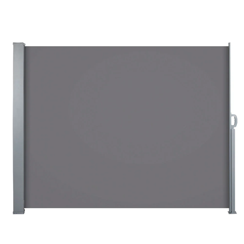 Instahut Retractable Side Awning Shade 1.8 x 3m - Grey - Nurns