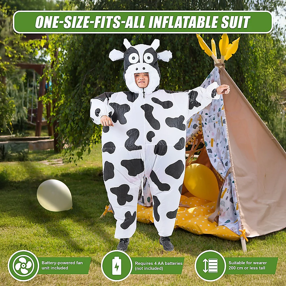 COW Fancy Dress Fan Inflatable Costume Suit - Nurns