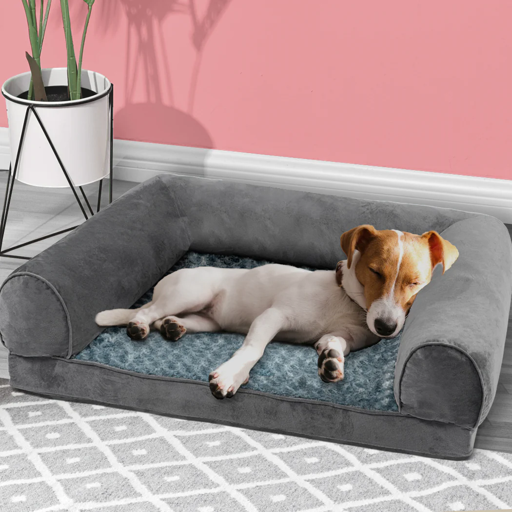 MEDIUM Dog Beds Pet Sofa Bedding - Grey - Nurns