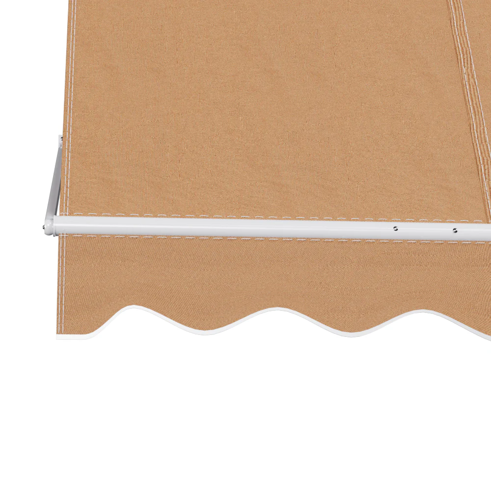 Instahut Window Fixed Pivot Arm Awning Outdoor Retractable Canopy 2.1x2.1M Beige - Nurns