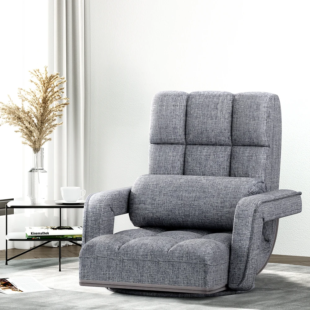 Maria Floor Chair Lounge Sofa Swivel - Grey - Nurns