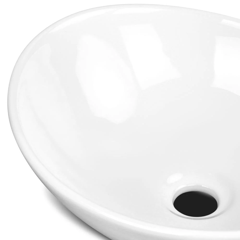 Ceramic Oval Sink Bowl - White - Nurns