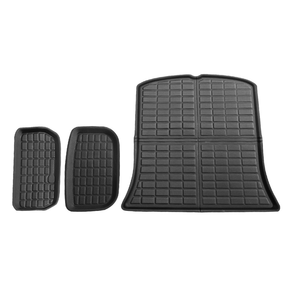 Tesla Model Y 2021-2024 Rear Well Front Cargo Trunk Toolbox Boot Liner Floor Mat - Nurns