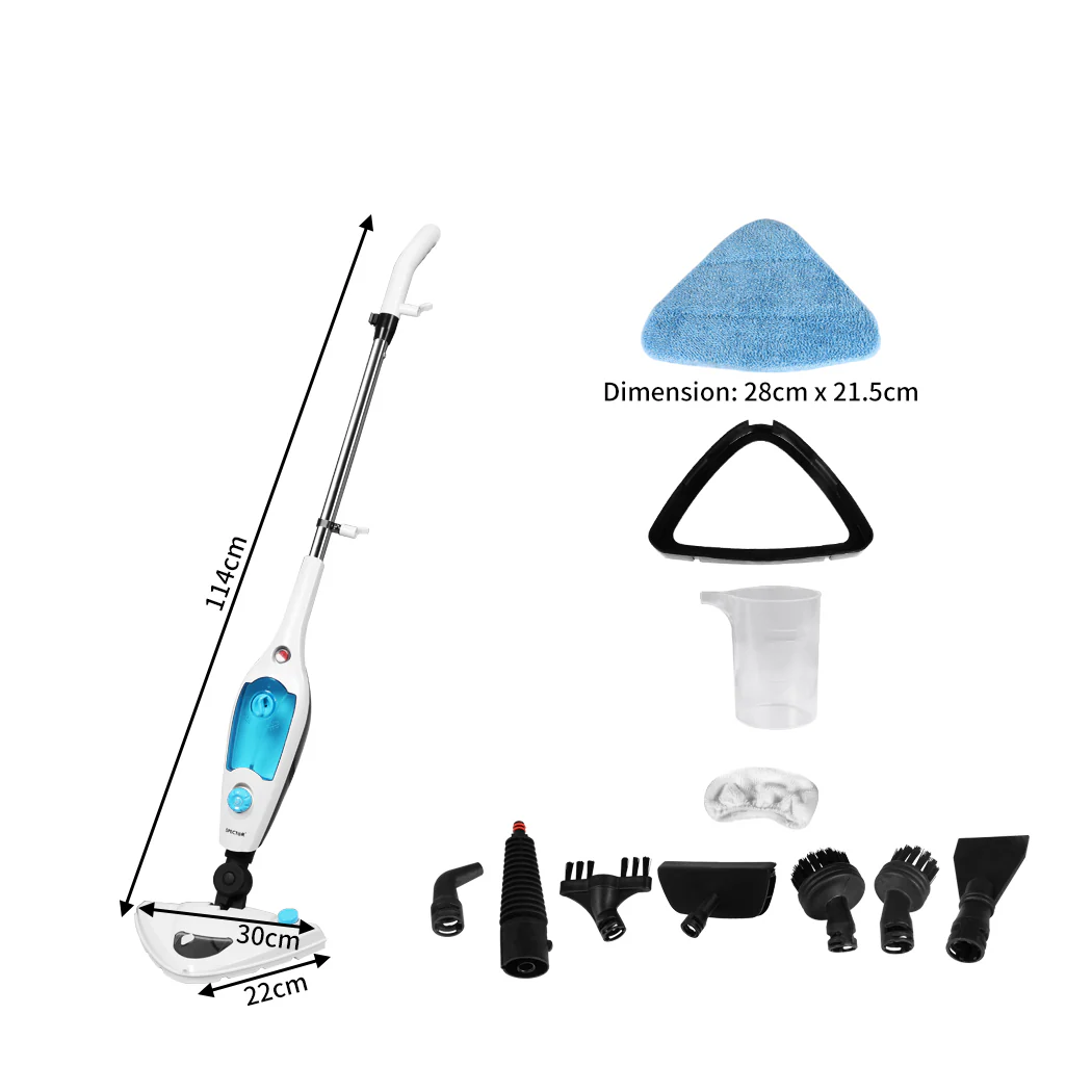 Steam Mop Handheld Cleaner Multi Function Floor Carpet Window Cleaning - Nurns