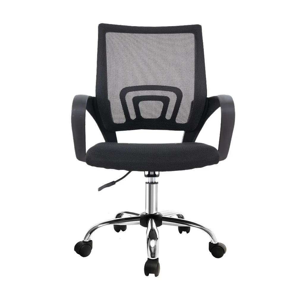 Artiss Mesh Office Chair Mid Back Black - Nurns